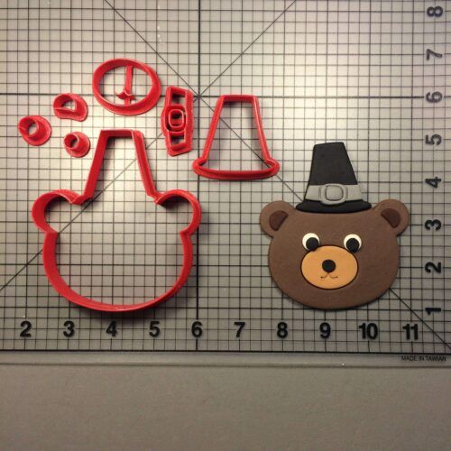 Bear Pilgrim Cookie Cutter Set