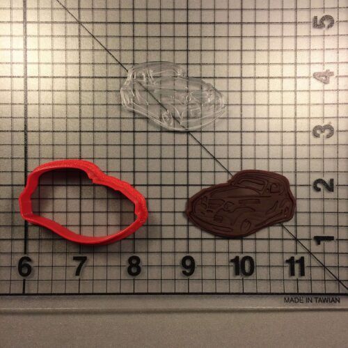 Car 102 Cookie Cutter and Stamp (embossed 1)