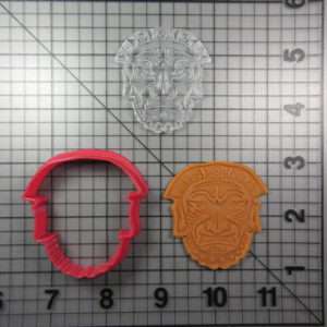 Culture Mask 100 Cookie Cutter and Stamp (embossed 1)