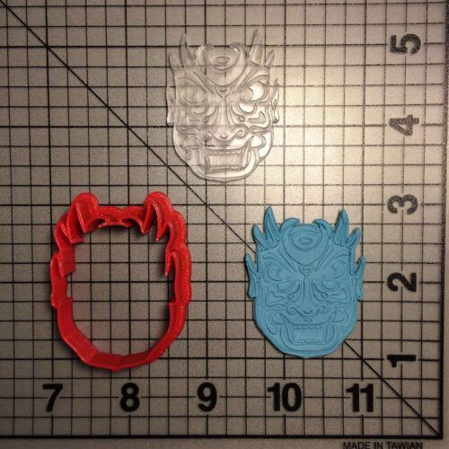 Culture Mask 101 Cookie Cutter and Stamp (embossed 1)