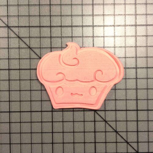 Cupcake 100 Cookie Cutter and Stamp (embossed 2)