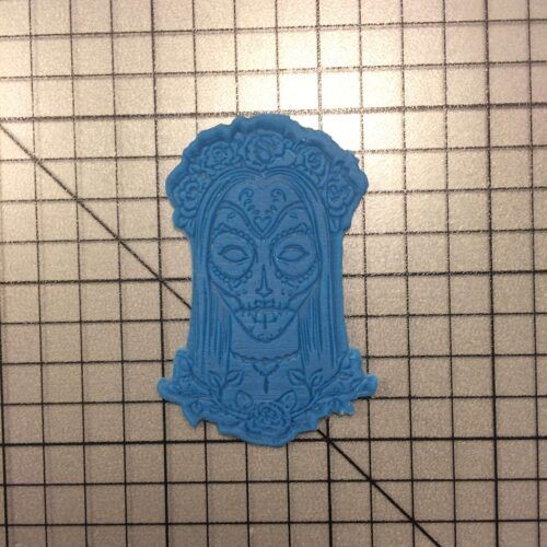 Dia De Los Muertos Skull 101 Cookie Cutter and Stamp (embossed 2)