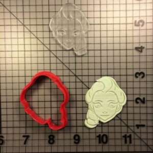 Elsa 100 Cookie Cutter and Stamp (embossed 1)