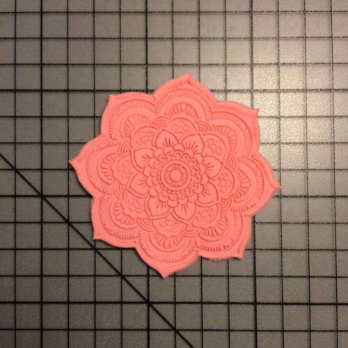 Flower 100 Cookie Cutter and Stamp (embossed 2)