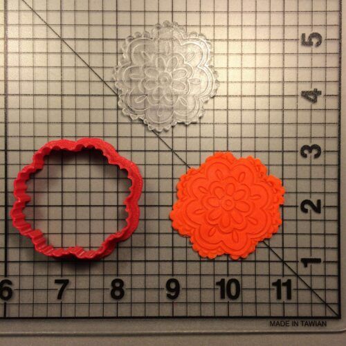 Flower 101 Cookie Cutter and Stamp (embossed 1)