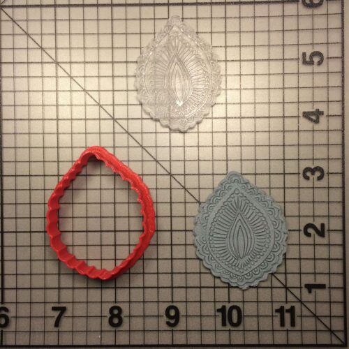 Flower 102 Cookie Cutter and Stamp (embossed 1)