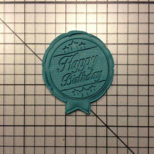 Happy Birthday 101 Cookie Cutter and Stamp (embossed 2)