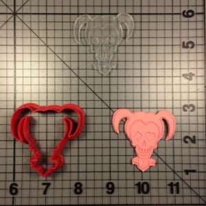 Harley Quinn 100 Cookie Cutter and Stamp (embossed 1)