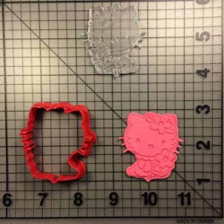 Hello Kitty 100 Cookie Cutter and Stamp (embossed 1)