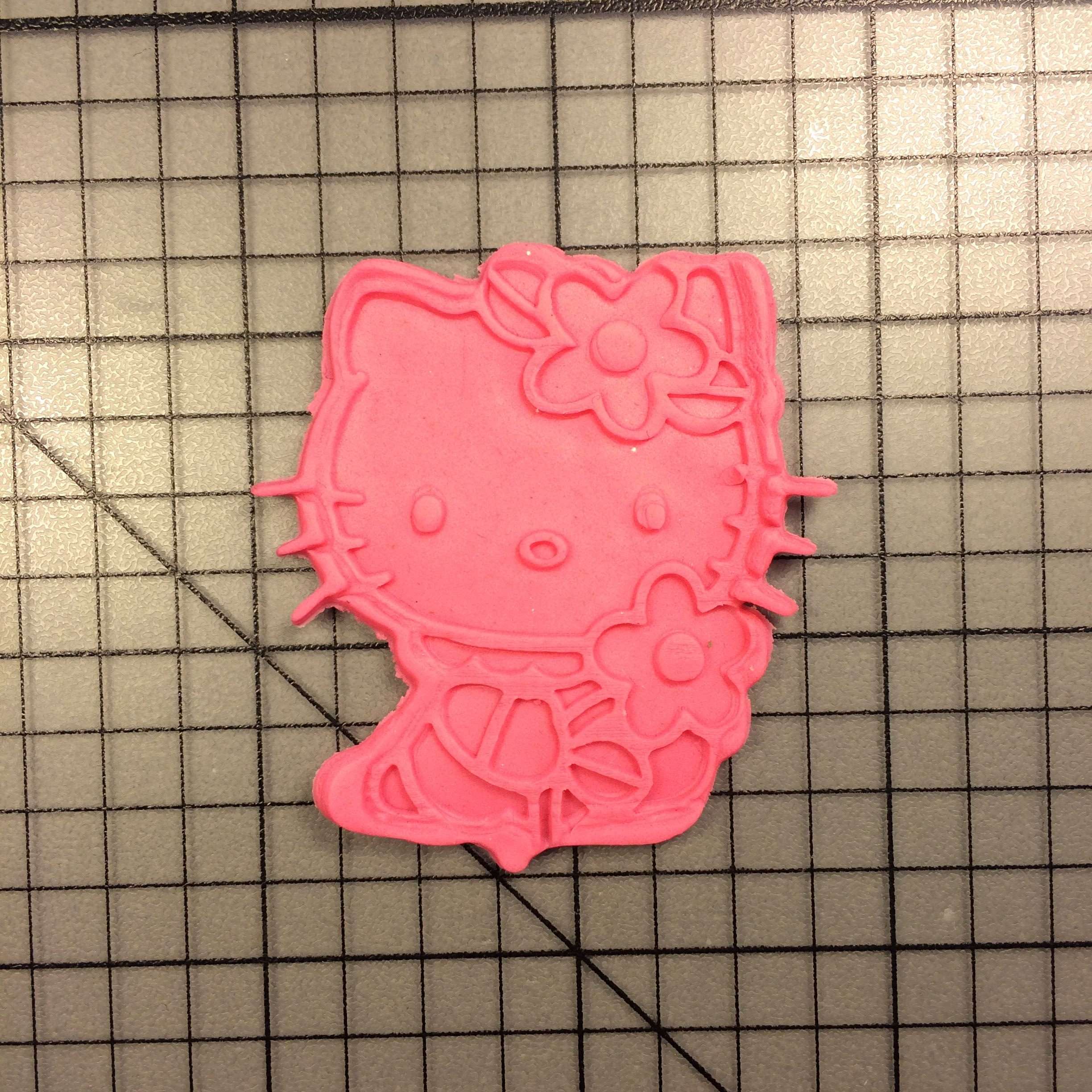 Hello Kitty 100 Cookie Cutter and Acrylic Stamp