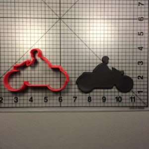 Motorcycle Rider Silhouette 100 Cookie Cutter