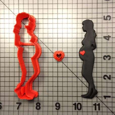Pregnant Woman 100 Cookie Cutter Set