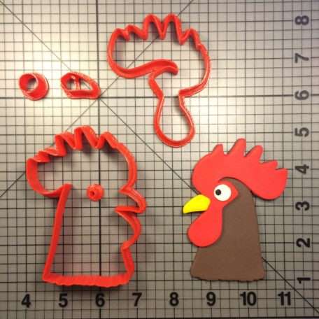 Rooster Head 100 Cookie Cutter Set