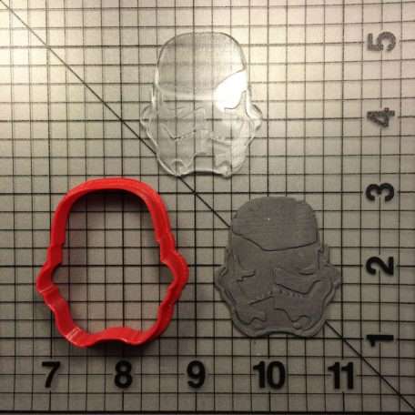 Star Wars- Stormtrooper 101 Cookie Cutter and Stamp (embossed 1)