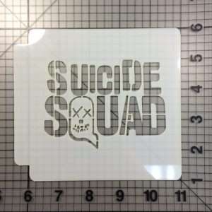 Suicide Squad Logo Stencil 100