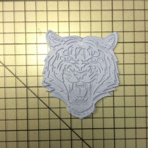 Tiger 100 Cookie Cutter and Stamp (embossed 2)