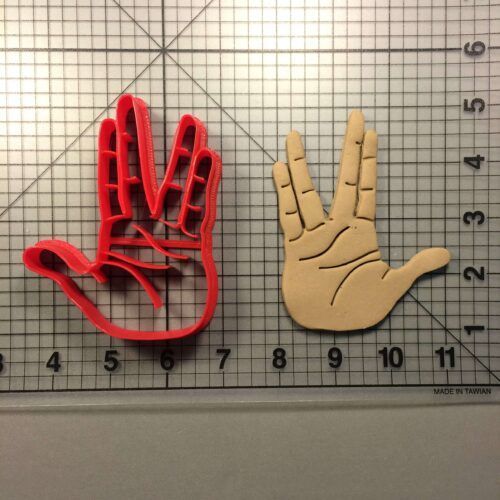 Vulcan Salute 101 Cookie Cutter