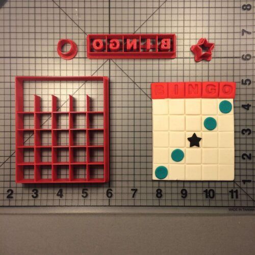 Bingo Card 100 Cookie Cutter Set