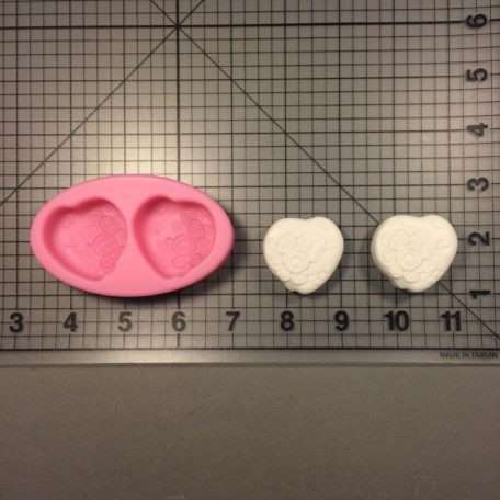 Double Swirled Hearts 596 Silicone Mold (1)