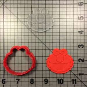 Elmo 100 Cookie Cutter and Stamp (embossed 1)
