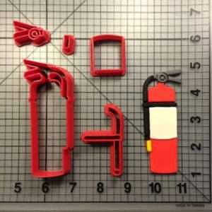 Fire Extinguisher 100 Cookie Cutter Set