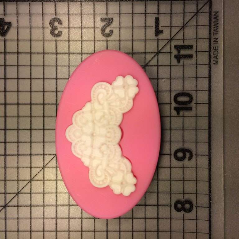 Flower in Heart 770 Silicone Mold (1)