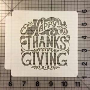 Happy Thanksgiving Stencil 100