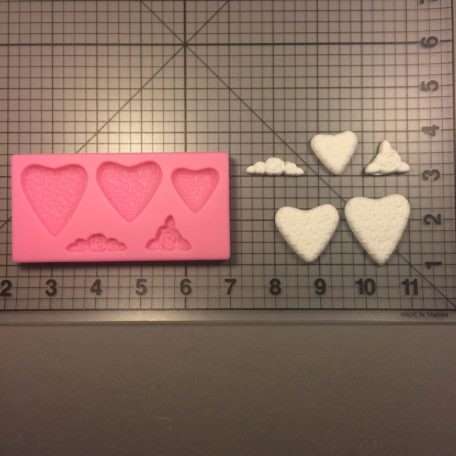 Hearts and Roses 262 Silicone Mold (1)