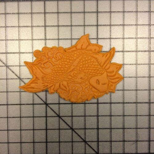 Koi Fish 100 Cookie Cutter and Stamp (embossed 2)
