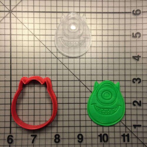 Monsters Inc 100 Cookie Cutter and Stamp embossed 1