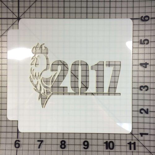 New Year 2017 Stencil 100