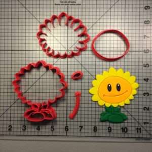 PVZ Sunflower Cookie Cutter Set