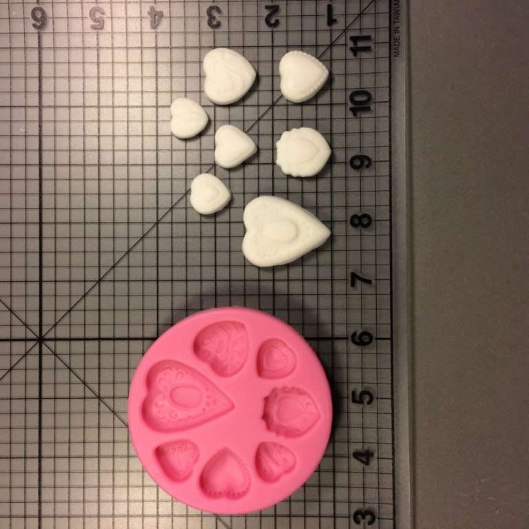 Patterned Hearts 025 Silicone Mold (1)