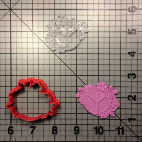 Peace 100 Cookie Cutter and Stamp (embossed 1)