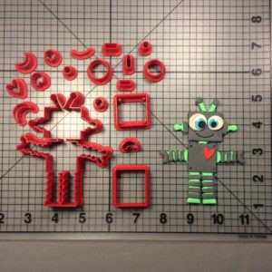 Robot 100 Cookie Cutter Set