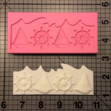 Sailboat and Helm 061 Silicone Mold