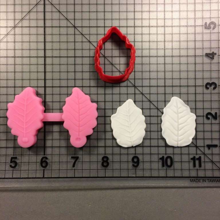 Veiners for Holly Leaf 132 Cutter and Silicone Mold Set (1)