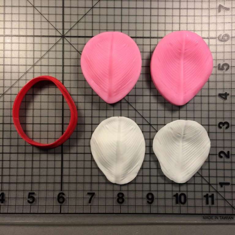 Veiners for Leaf and Petal 120 Cutter and Silicone Mold Set (1)