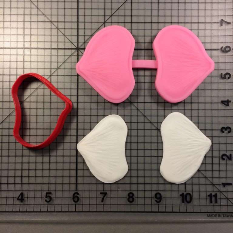 Veiners for Poppy Petal 143 Cutter and Silicone Mold Set (1)