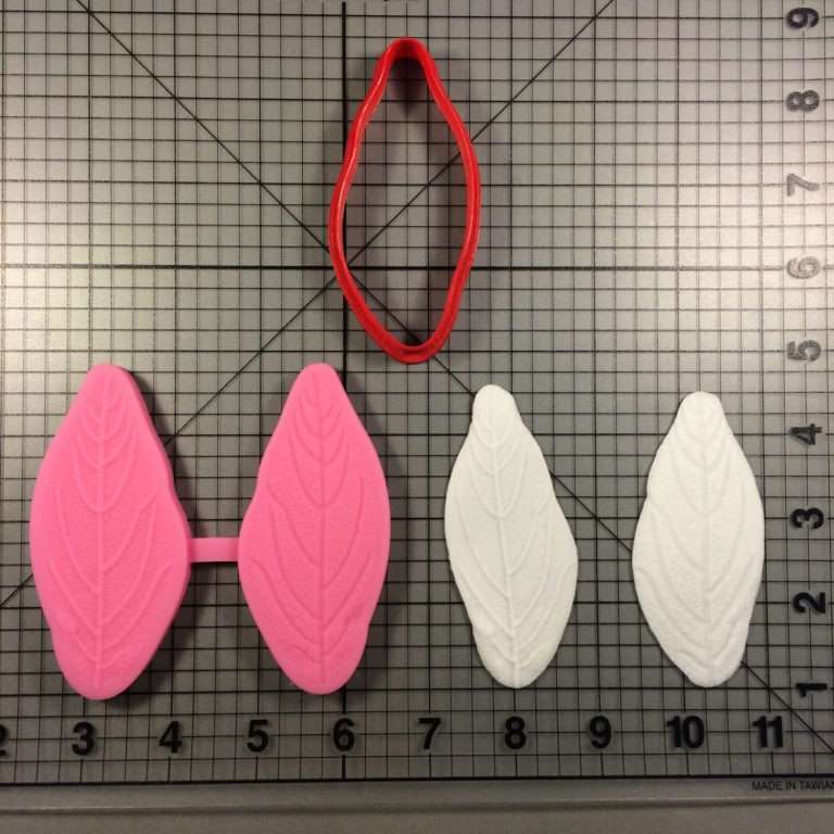 Veiners for Viburnum Leaf 146 Cutter and Silicone Mold Set (1)