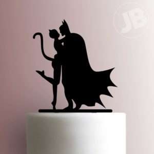 Batman and Cat Woman 225-284 Cake Topper