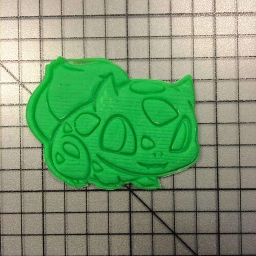 Bulbasaur 100 Cookie Cutter and Stamp (embossed 2)