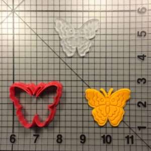 Butterfly 100 Cookie Cutter and Stamp (embossed 1)