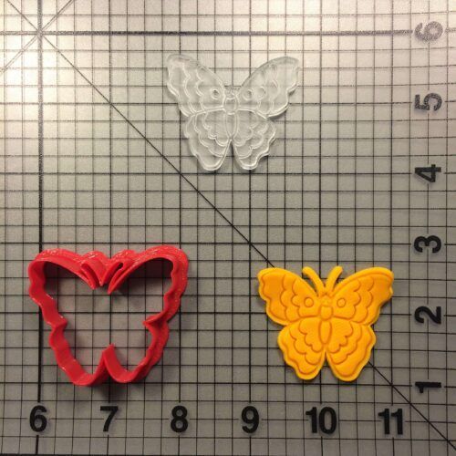 Butterfly 100 Cookie Cutter and Stamp (embossed 1)