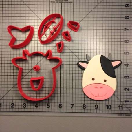 Cow Face 100 Cookie Cutter Set