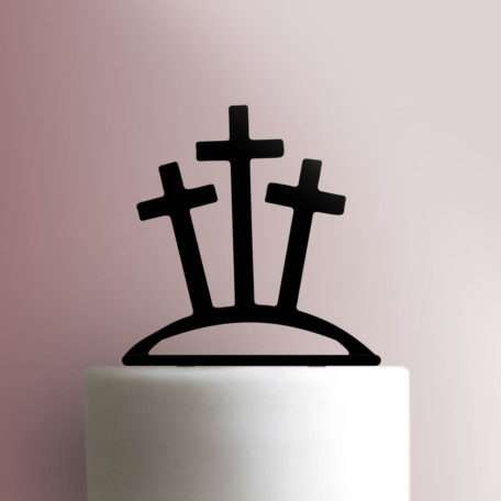 Easter - Crosses on Calvary 225-B416 Cake Topper