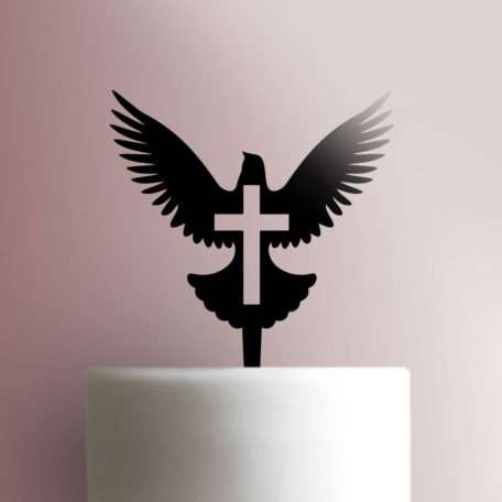 Dove with Cross 225-B419 Cake Topper