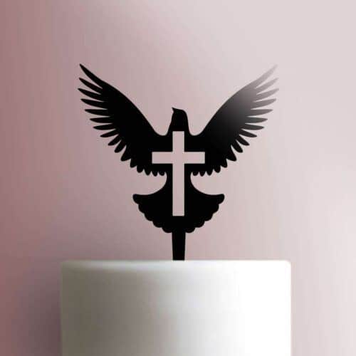Dove with Cross 225-B419 Cake Topper