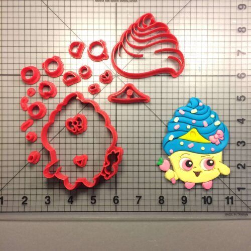 Cupcake Queen Shopkins Cookie Cutter Set