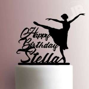 Custom Ballerina Happy Birthday Cake Topper 100